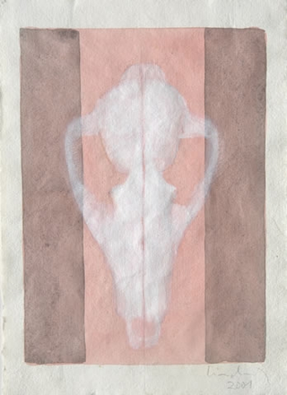 Nature morte, chädelbild, 2003-2006
acquarello su carta
15,5 x 10 cm