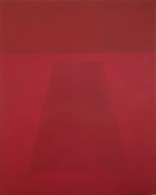 Quadri d’ombre, Schatten Liege rot, 1975-1985
olio su tela
250 x 200 cm
