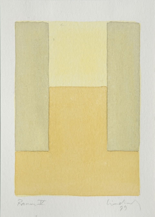 Quadri spaziali, Raum V, 1999
acquerello su carta
21 x 15 cm