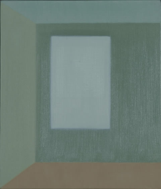 Quadri spaziali, Serie IV 1: illusionistischer Raum, 1999
olio su tela
35 x 30 cm