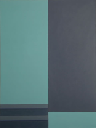Quadri spaziali, Großes Treppenhaus mit großer Untersicht, 1988