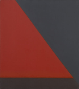Quadri spaziali, Rotes Treppenhaus mit diagonaler Untersicht, 1988
olio su tela
35 x 30 cm