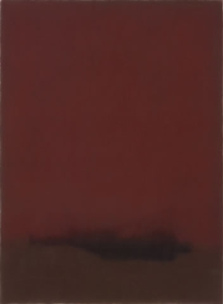Figures, Dunkle Figur mit angewinkeltem Bein, 1990
pastelli su carta
105 x 78 cm