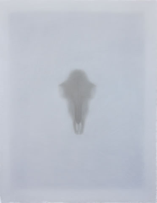 Nature morte, Schwarzer Tierschädel, s.d.
pastello su carta
90 x 70 cm