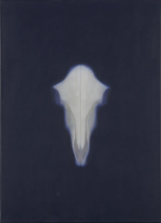 Nature morte, Schädel Schaf, 1984-1989
olio su tela
59 x 43 cm
