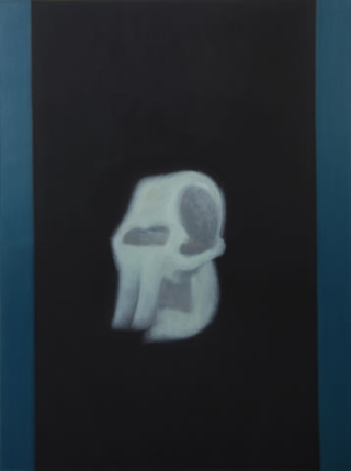 Nature morte, Schädelbild Elephant, 2001
olio su tela
200 x 150 cm